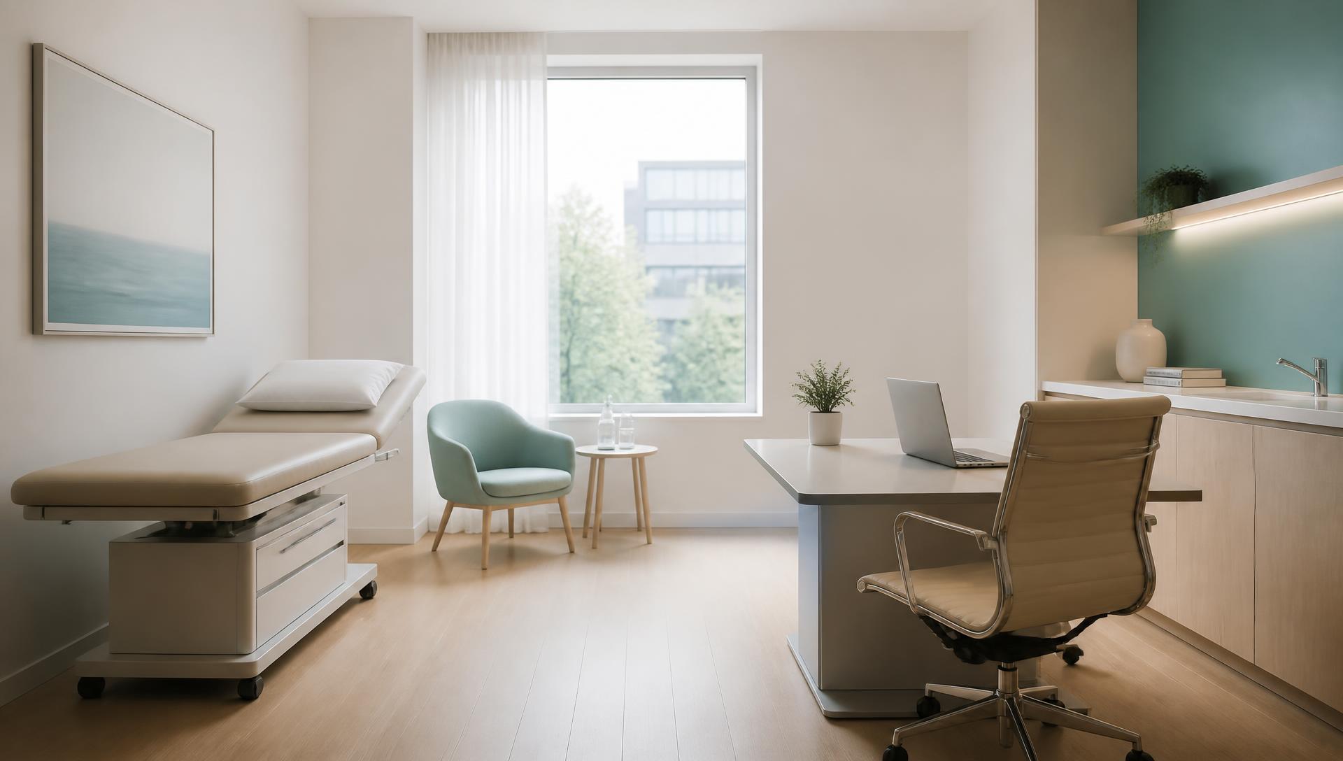 Modern clinical consultation room